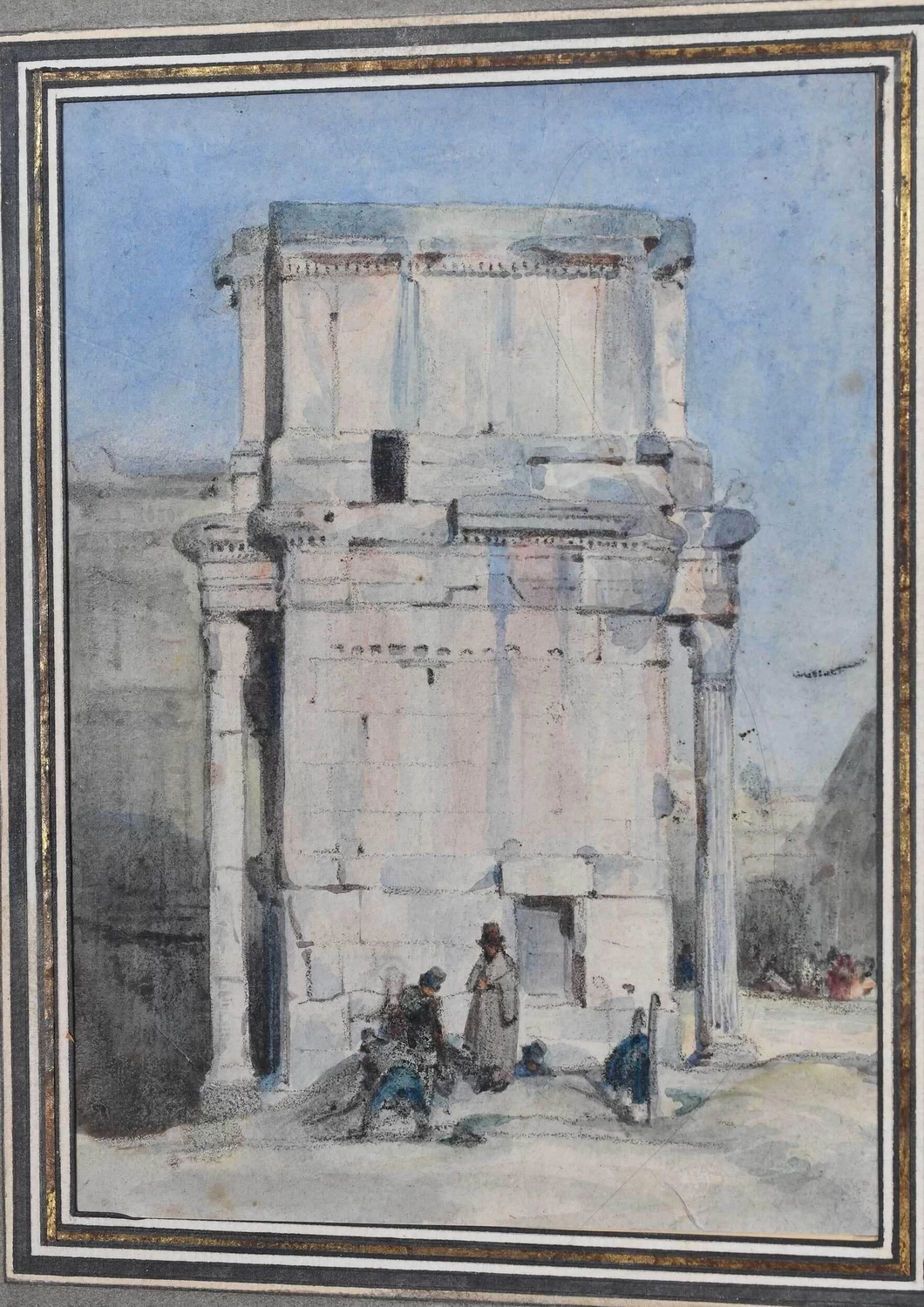  32-Michel Martin Drolling-Personaggi nel Foro Roma 